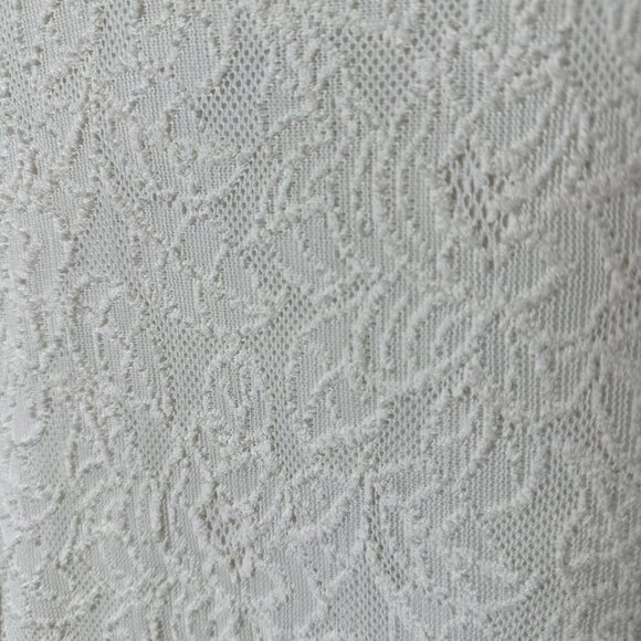 ABERCROMBIE & FITCH Lace Overlay Fit & Flare Skater Dress Size Small Cream - Picture 3 of 10